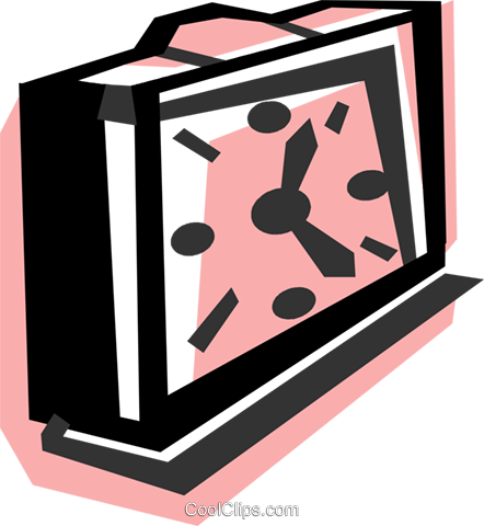 Mantle Clocks Royalty Free Vector Clip Art Illustration - Mantle Clocks Royalty Free Vector Clip Art Illustration (442x480)