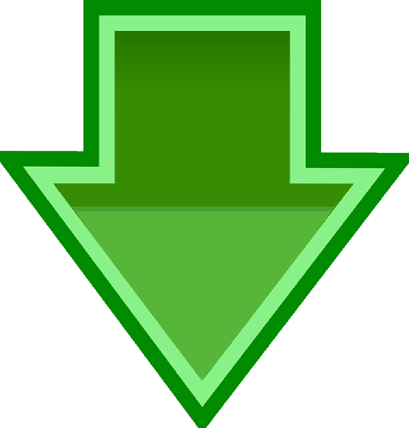 Free Pictures Green - Green Down Arrow Png (800x837)
