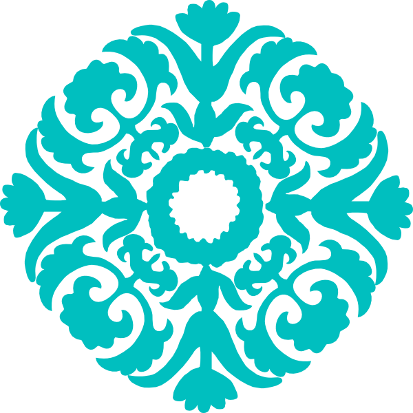 Flourish Clipart Weddingclip - Desain Floral Islam Png (600x600)