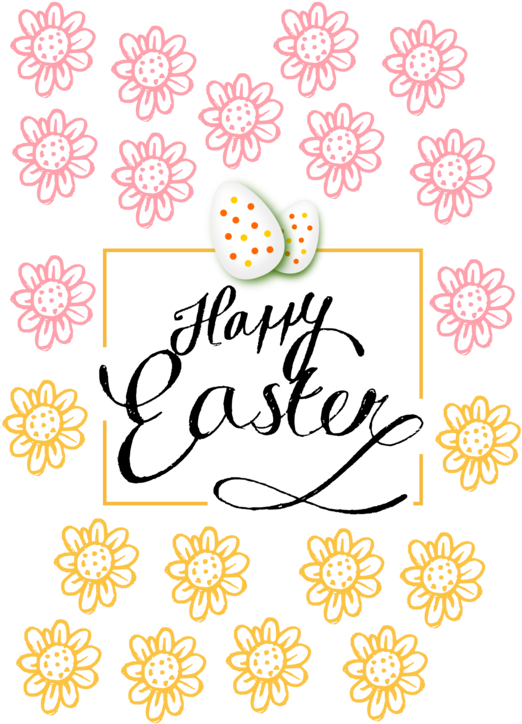 Easter Bunny Greeting & Note Cards Lukeb Calligraphy - Easter (530x750)