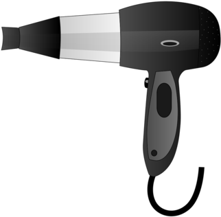 Hair Drying Heat Damage And Your Beard Beardbrand - Hair Dryer Cartoon Png (480x463)
