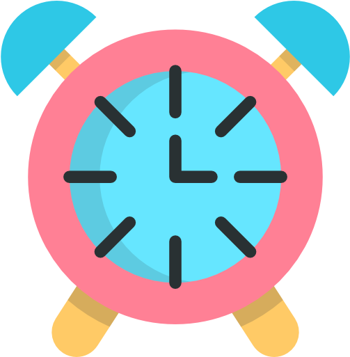 Alarm Clock Free Icon - Часы Пнг (512x512)