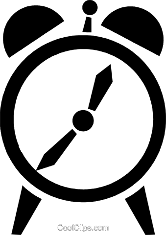 Alarm Clock Royalty Free Vector Clip Art Illustration - Alarm Clock (339x480)