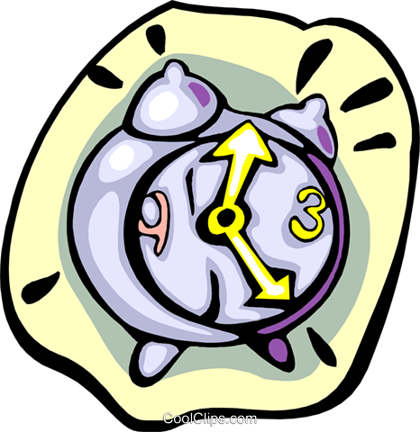 Alarm Clock Royalty Free Vector Clip Art Illustration - Alarm Clock Royalty Free Vector Clip Art Illustration (466x480)