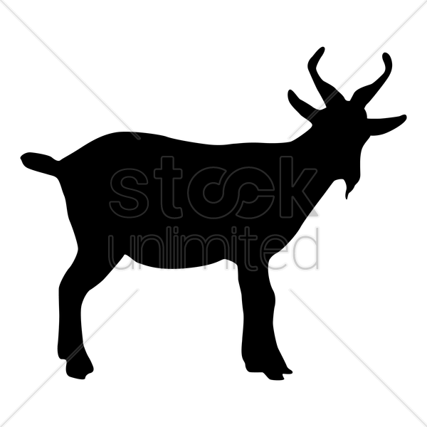 Free Download Goat Clipart Goat Clip Art - Goat Vector Silhouette (600x600)