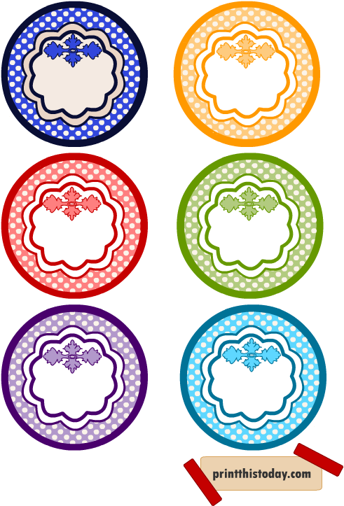 Colorful Jar And Pantry Labels {set 2} - Template Labels For Pantry Bottles (612x792)