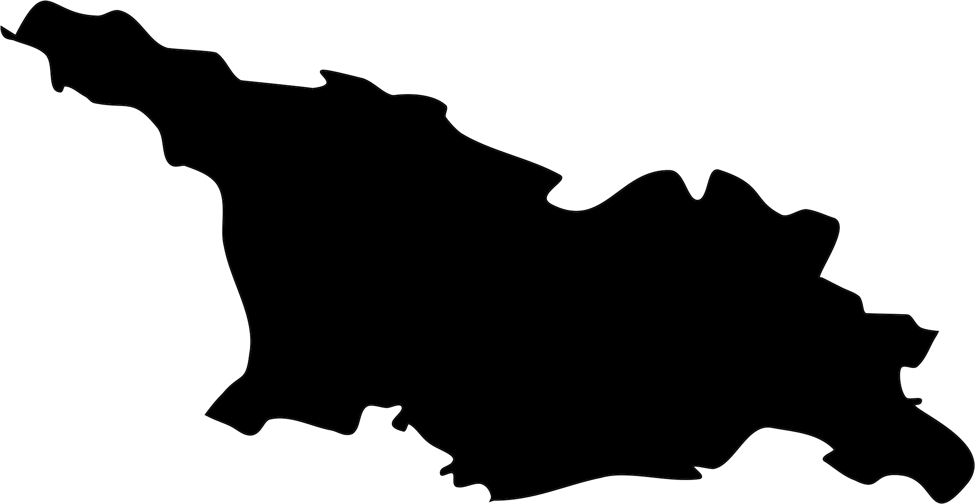 Freeuse File Flag Map Of Blank Svg Wikimedia - Black Map Of Georgia (2000x1038)