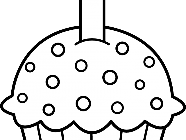 Cupcake Clipart Mothers Day - Colouring Page Of Cupcake (640x480)
