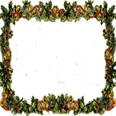 Vintage Christmas Frame Png Clipart Transparent Stock - Vintage Christmas Frame (400x400)