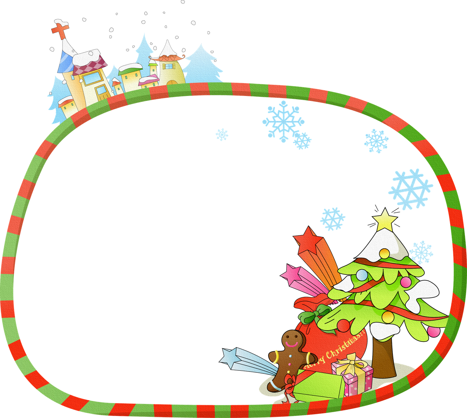 Christmas Frames, Christmas Fun, Winter Clipart, Decorative - Marco De Navidad Animado (1600x1433)