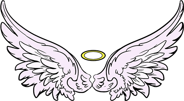 Simple Wings Drawing Free Download Best X - Angel Wings Drawing Simple (678x600)