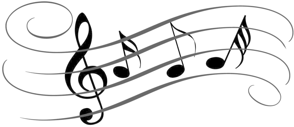 Music Clipart Transparent Background - Music Clipart (1024x461)
