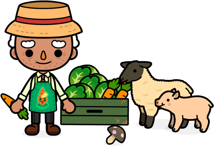 Toca Life - Farmer Dad Png (1024x580)