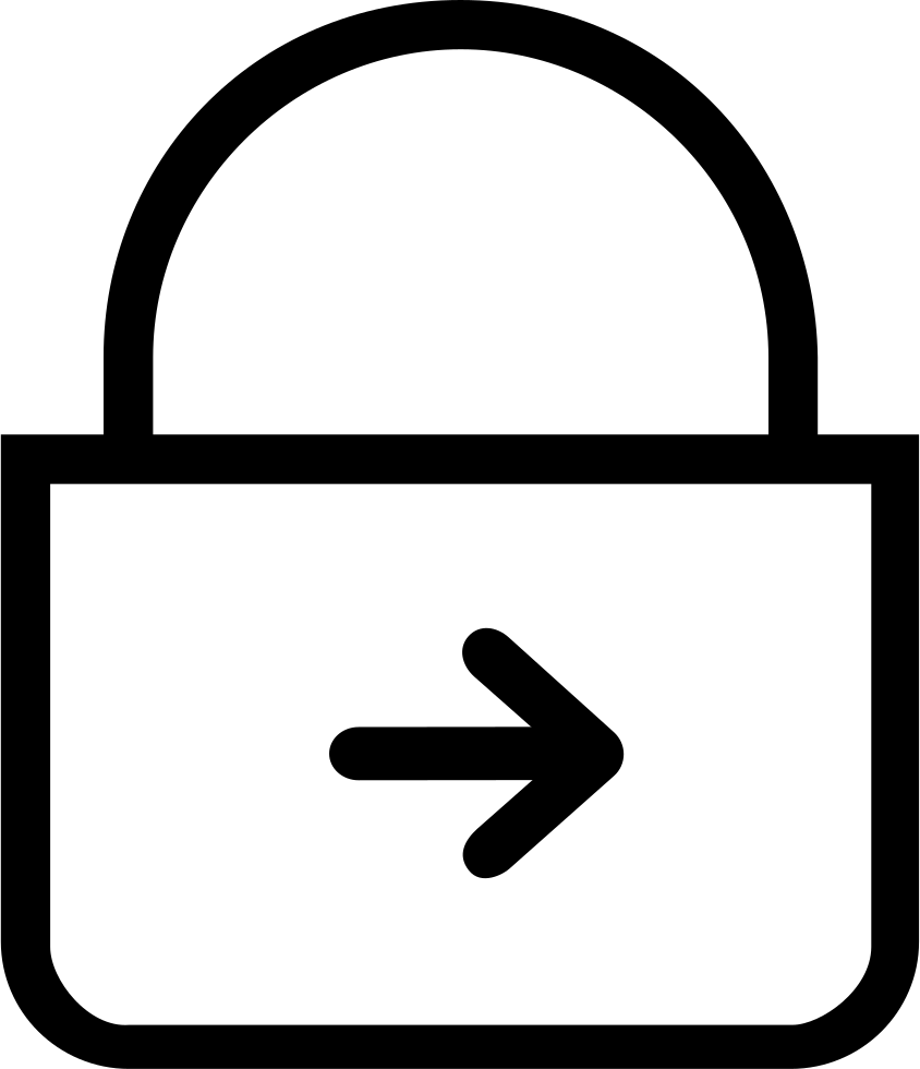Font Pass Comments - Lock Icon Free (844x980)