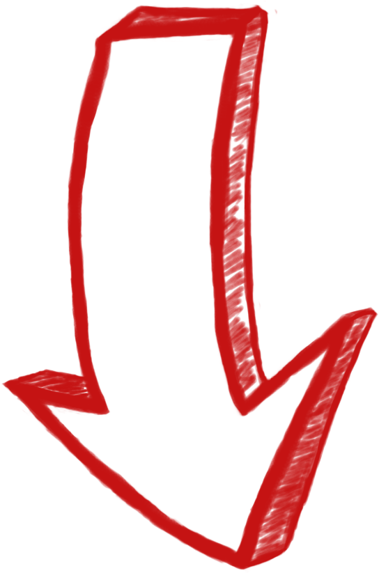 Chalk Arrow Png Red (555x825)