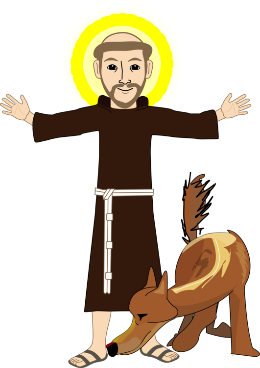 Francis Of Assisi Catholicism Saint Friar - Francis Of Assisi Clipart (531x750)