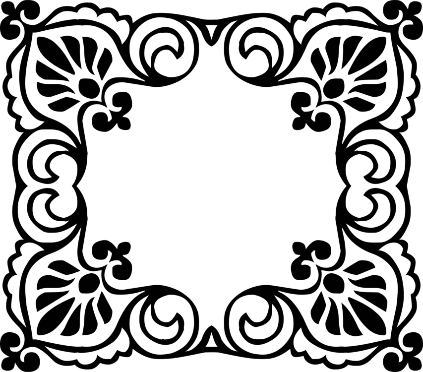 Borders And Frames Rubber Stamp Picture Frames Computer - Inkadinkado Stamping Gear Cling Stamps (853x750)