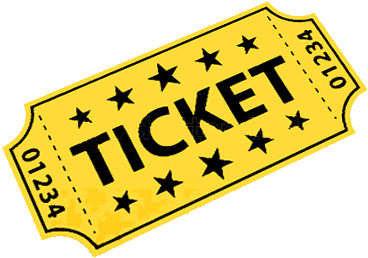 2018 Exhibit And Auction Tickets - Black And White Raffle Ticket (442x309)