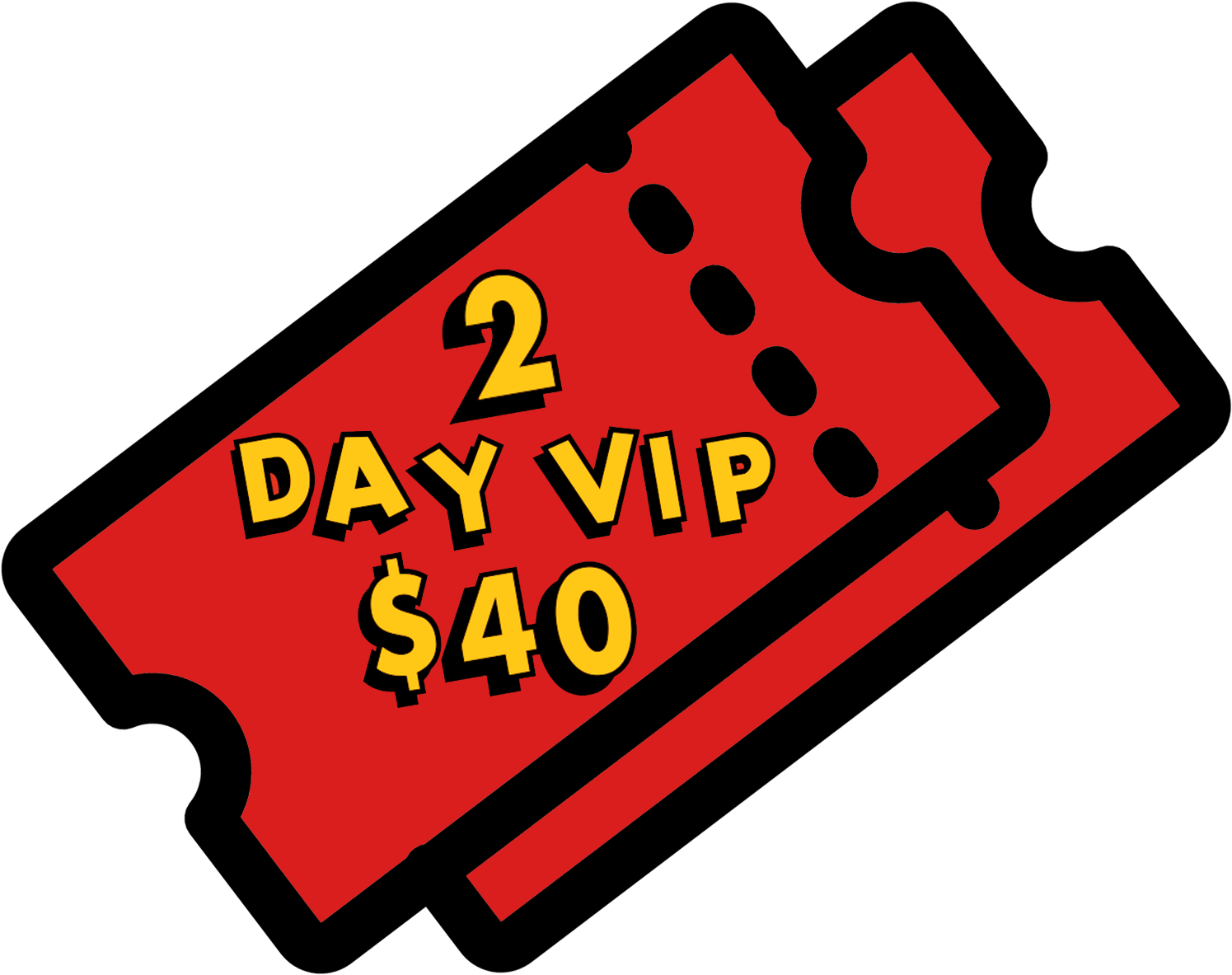 2 Day Vip Ticket - Captain's Comics & Toys (1600x1600)