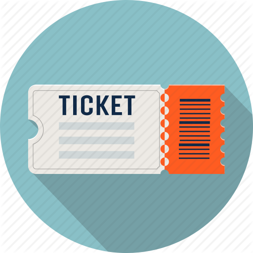 Ticket Icon Flat Clipart Event Tickets Computer Icons - Free Ticket (512x512)