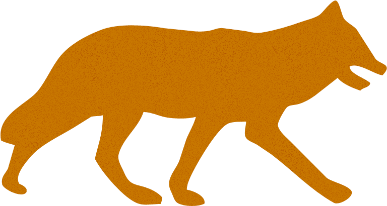 Canines - Black Fox Silhouette Shower Curtain (800x600)