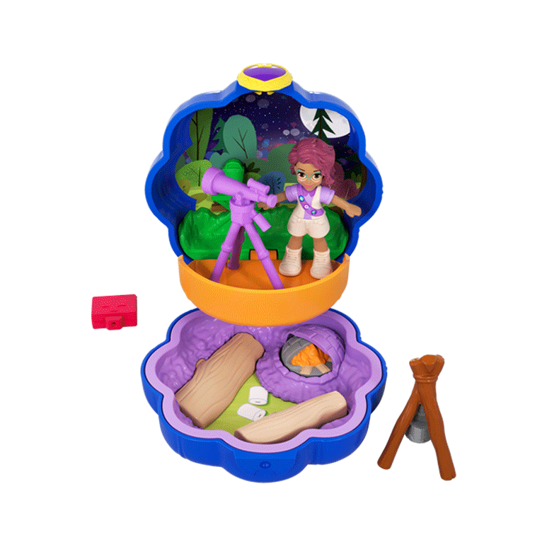 Out Of Sight Campsite Compact Product Image - Camping Polly Pocket (788x788)