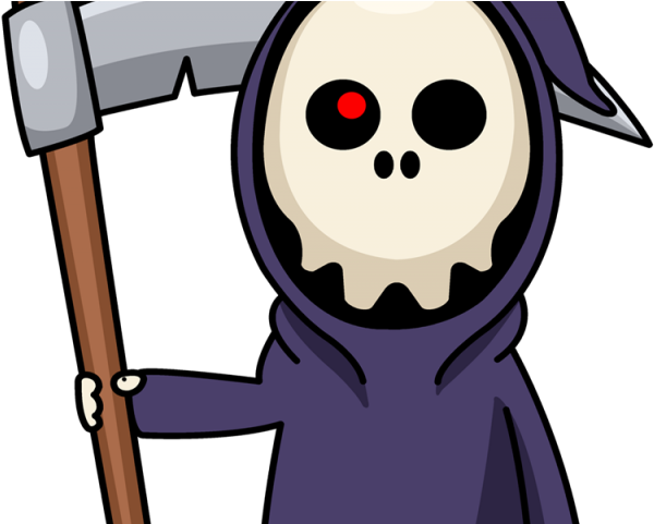 Reaper Clipart Gun Art - Grim Reaper Png Cute (640x480)