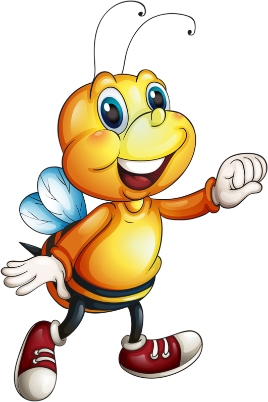 Cute Bee, Bee Happy, Clips, Bee Clipart, Bee Theme, - Animadas Imagenes De Felicidad Y Alegria (544x800)