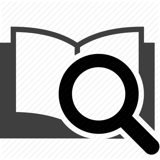 Magnifying Clipart Book Editor - Book Search Icon Png (512x512)