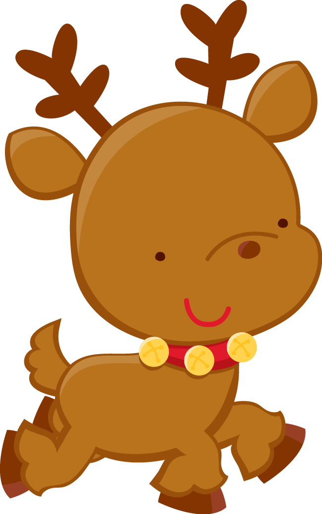 Dolls - Cute Baby Reindeer Clipart (649x1035)