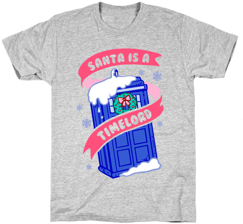 Santa Is A Timelord Mens T-shirt - Suns Out Buns Out Shirt (484x484)