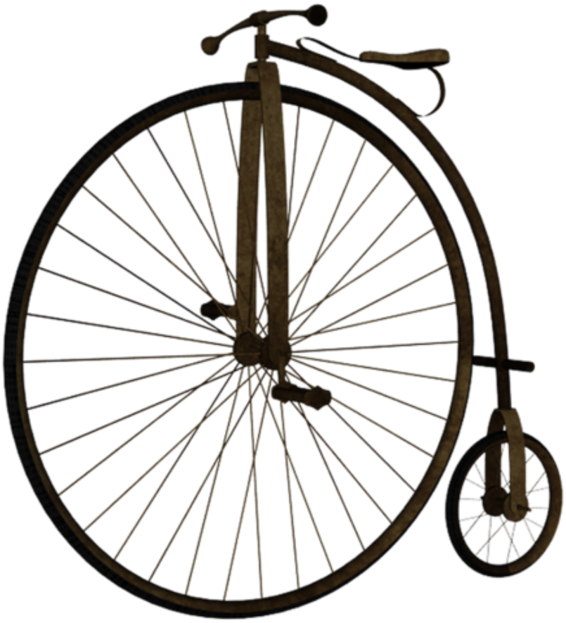 Vector Library Old Retro Vintage Bicycle - Kolo Napletené Nexelo Přední 559x19 Disc Rú Črn (1032x1024)