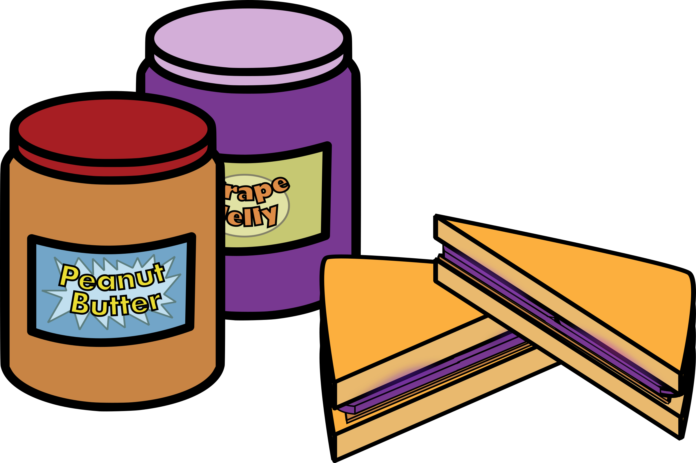 Big Image - Peanut Butter And Jelly Sandwich (2400x1595)