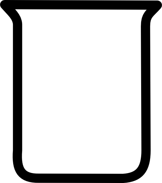 Jar Clipart Open Jar - Beaker Outline Clip Art (528x598)