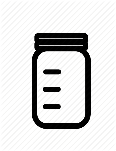 Jar Clipart Jar Container Glass Computer Icons - Glass Pot Icon Png (395x512)