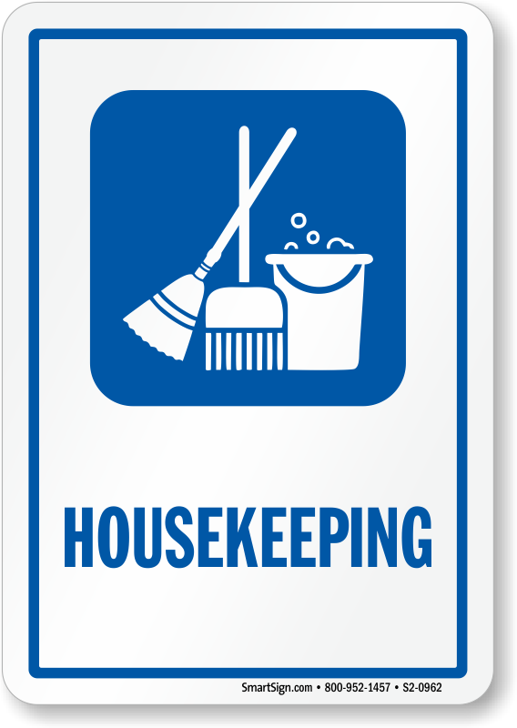 Housekeeping Sign Clipart Housekeeping Sign Cleaning - Ultrasound Room Sign (568x800)