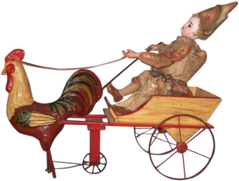 Fg Bebe Polichinelle Toy - Rooster (827x827)