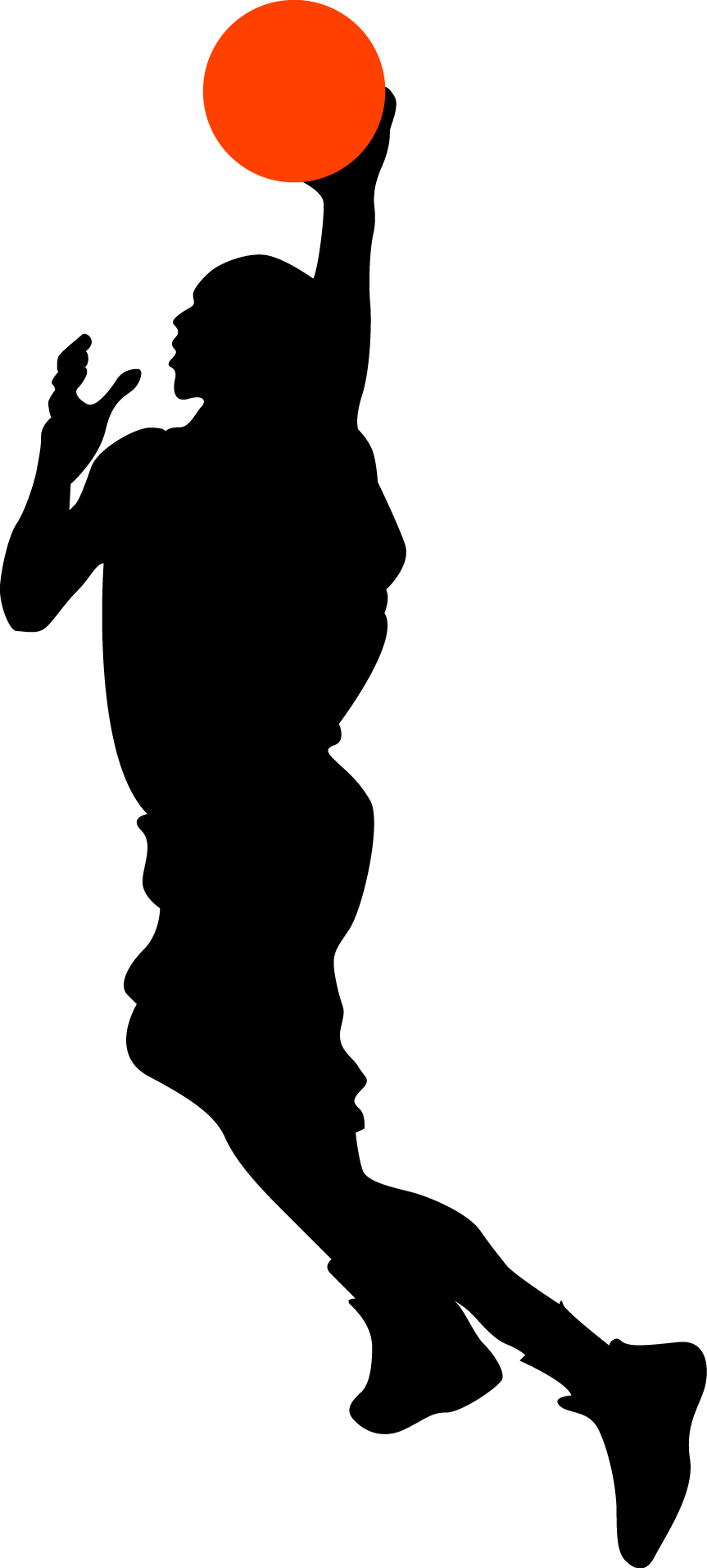 Clipart Free Stock T Shirt Basketball Layup - Basketball Lay Up Drawing (863x1911)