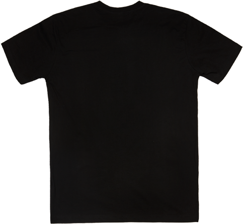 Black Tshirt Png Clip Art - T Shirt Black Back (600x600)