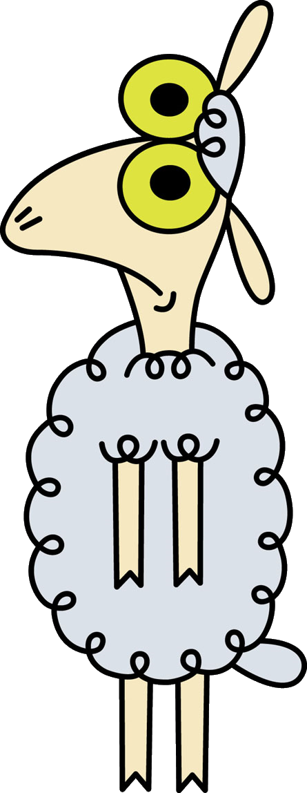 City Clipart Big City - Sheep In The Big City Sheep (445x1148)