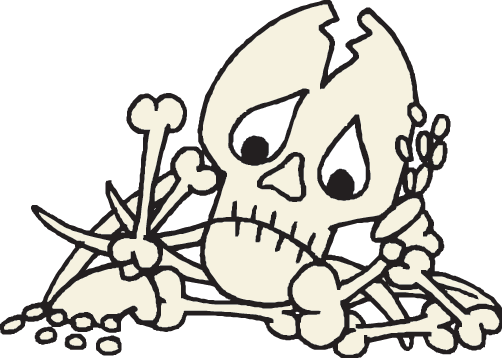 Match The Bones - Zazzle Oh Snap Skeleton Key Ring (502x358)