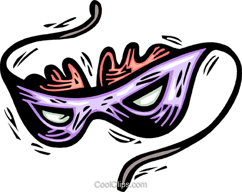 Mardi Gras Mask Royalty Free Vector Clip Art Illustration - Mardi Gras Mask Clip Art (480x381)
