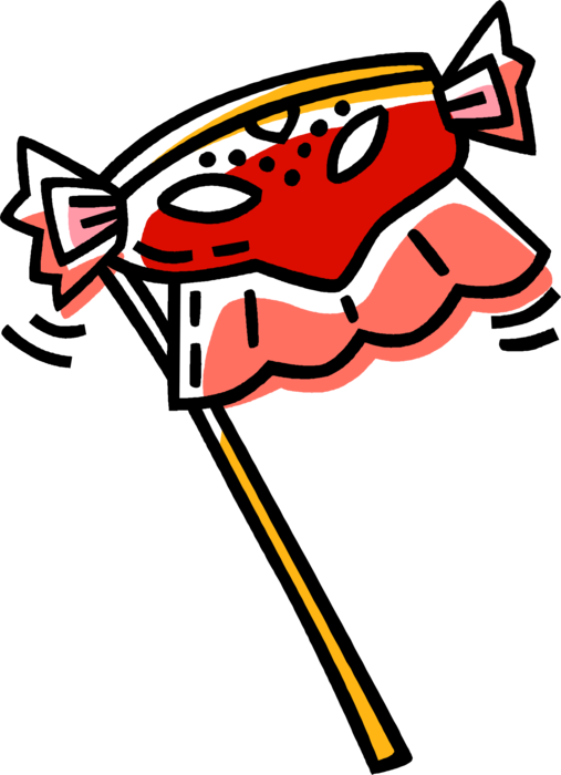 Mask, Mardi Gras Royalty Free Vector Clip Art Illustration - Mask, Mardi Gras Royalty Free Vector Clip Art Illustration (507x700)