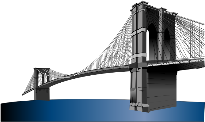 Clipart - Brooklyn Bridge - Transparent Background Brooklyn Bridge Png (800x800)