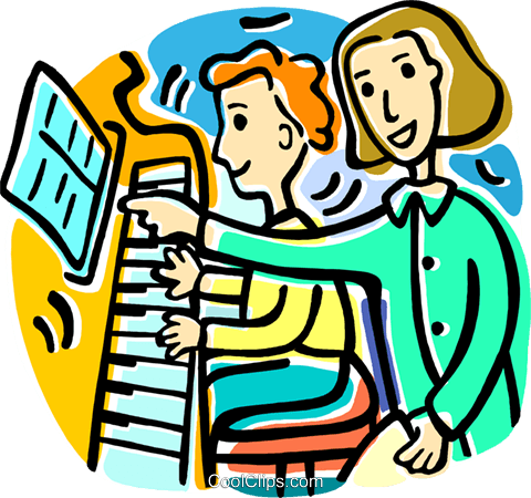 Studio Lessons Are Also Available Depending On Schedule - Piano Teacher Clipart (480x450)