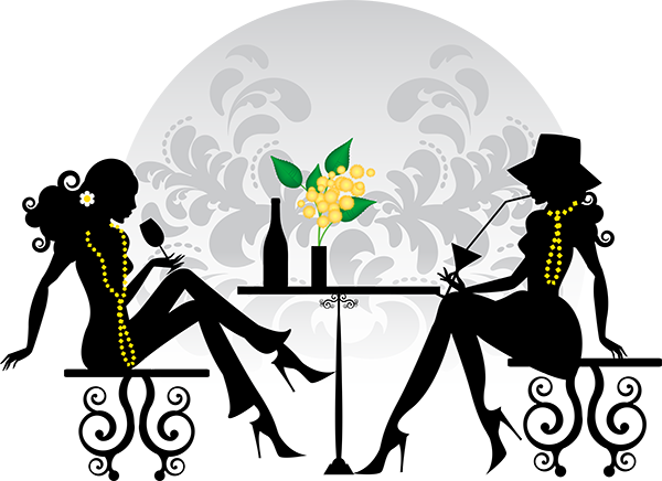 Blog De L'ile De Kahlan - Fashion Woman Sitting Silhouette Png (600x436)