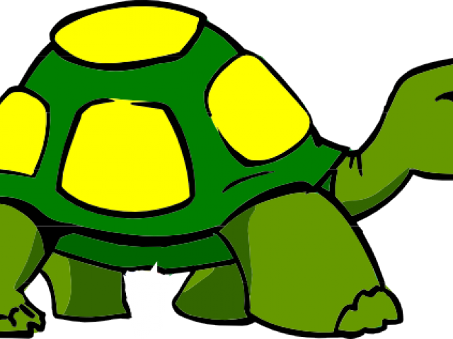 Sea Turtle Clipart Turtlr - Cartoon Transparent Tortoise Png (640x480)