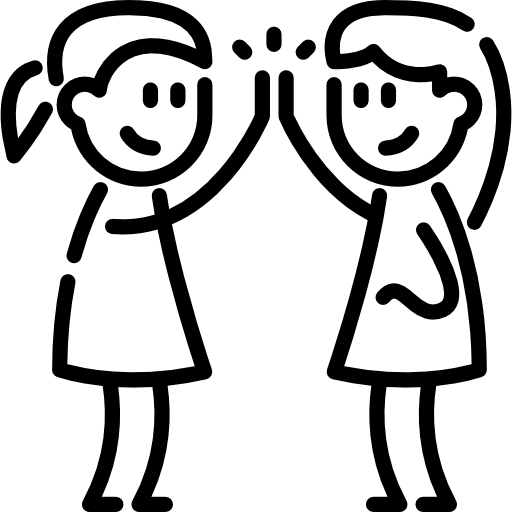 High Five Free Icon - Icono De Amistad Png (512x512)