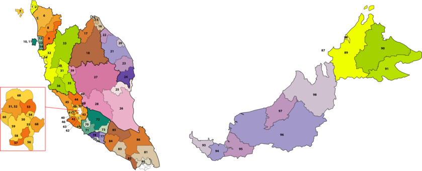 Peninsular Malaysia Map States And Federal Territories - Peninsular Malaysia Map States And Federal Territories (839x340)