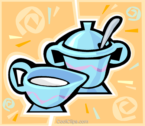 Milk And Sugar Cups Royalty Free Vector Clip Art Illustration - Milk And Sugar Cups Royalty Free Vector Clip Art Illustration (480x418)